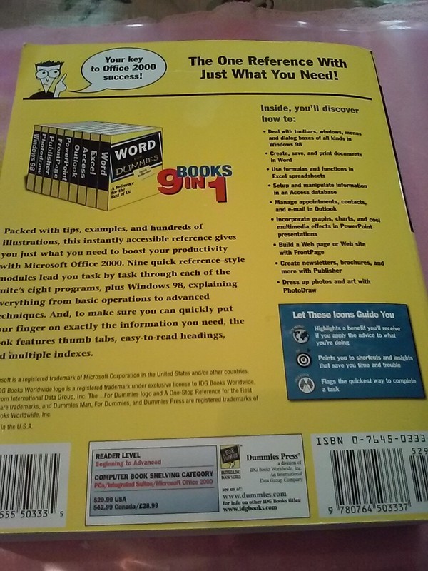 Office 2000 9 In 1 For Dummies Microsoft Allison Barrows gallery