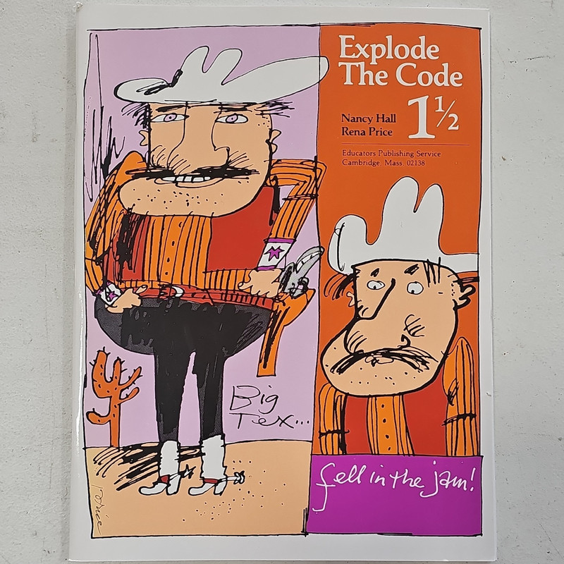 Educators Publishing Explode The Code 1 1/2 Workbook Hall/Price PB 1998 ISBN
