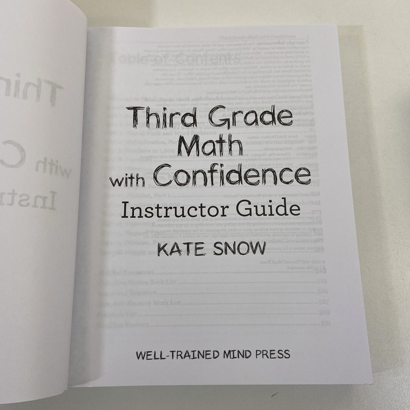 2 Third Grade Math with Confidence Student Workbook Part B & Instructor Guide gallery