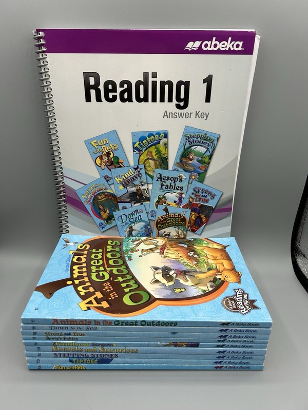Abeka Reading 1 Answer Key & 9 Student Readers 1st Grade Current Lot of 10
