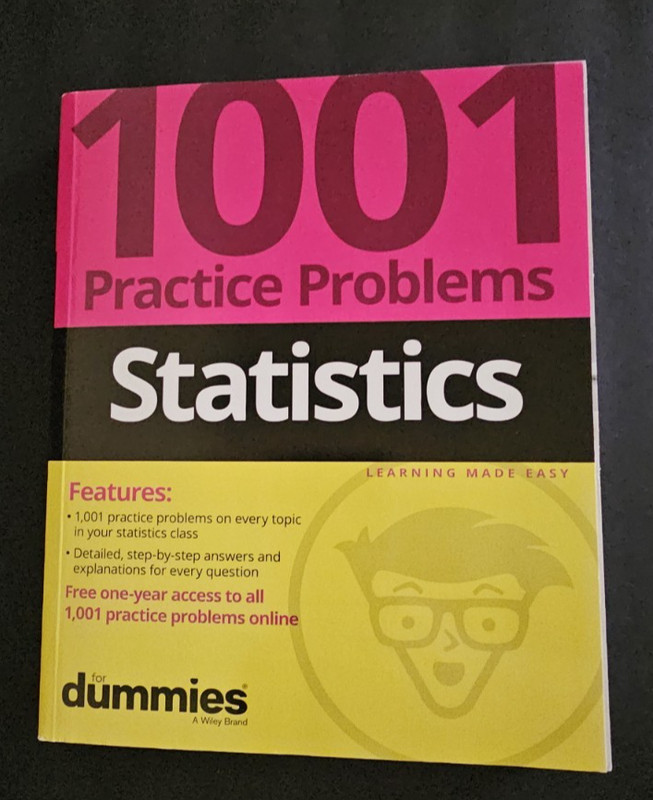 NEW Intro Statistics, 1001 Practice Problems Statistics, Statistics for Dummies gallery