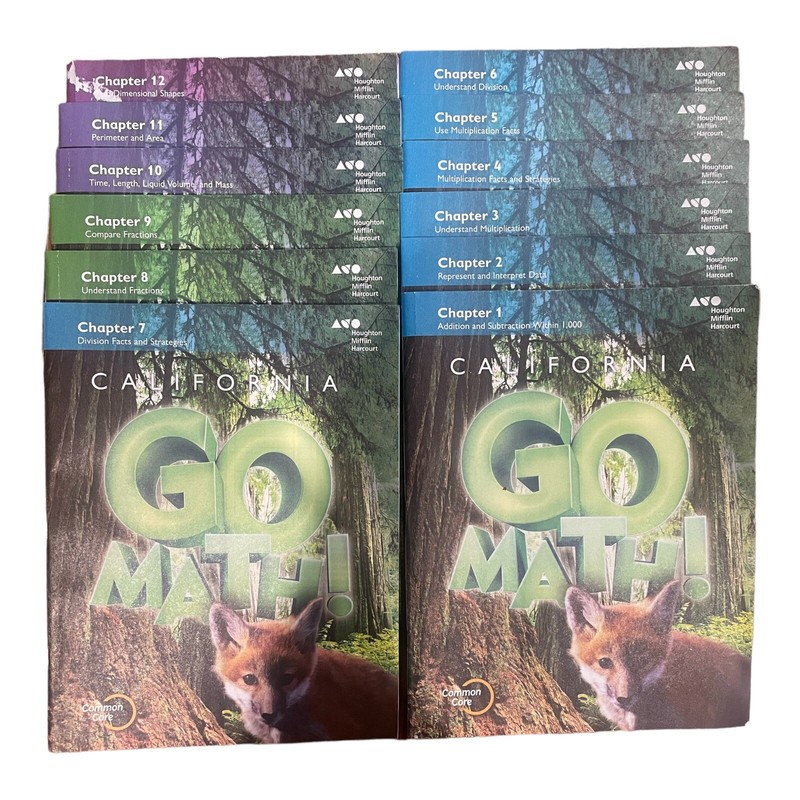 HMH Go Math California 3rd Grade Chapter 1-12