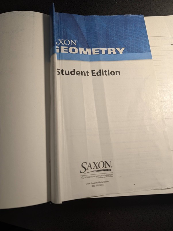 Saxon Geometry Textbook, Solutions, & Test Book Curriculum Set-ACCEPTABLE gallery