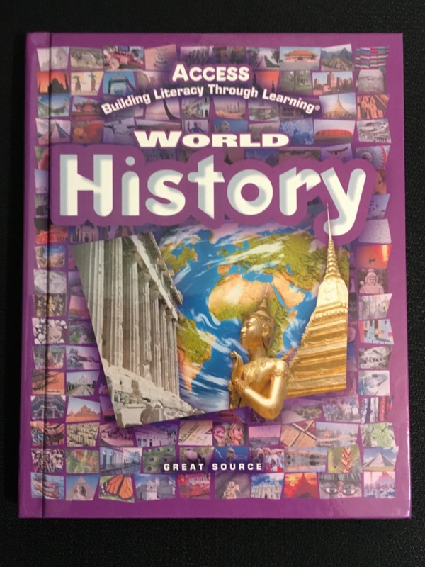 Access WORLD HISTORY Student Book Grades 5-8 Middle School Textbook 2009 VG HC