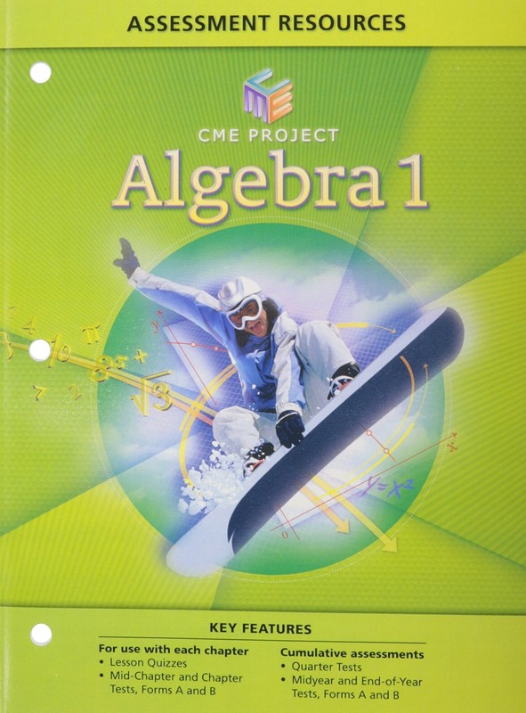 CENTER FOR MATHEMATICS EDUCATION PROJECT ALGEBRA 1 ASSESSMENT RESOURCES – BL…