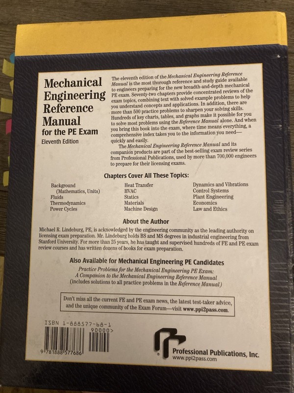 Mechanical Engineering Reference Manual For ￼The PE Exam. 11th Edition gallery