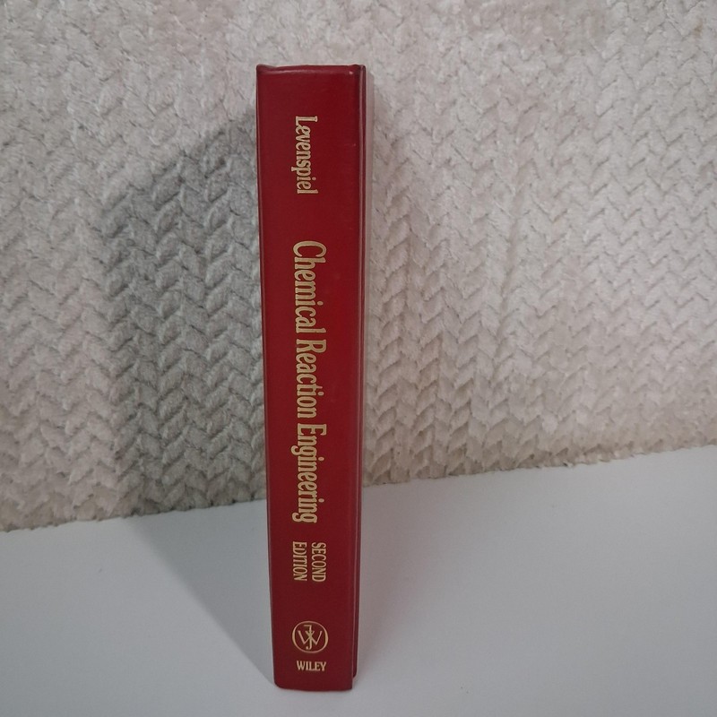 Vintage 1972 Chemical Reaction Engineering Levenspiel Wiley Red HC 2nd Ed USA gallery