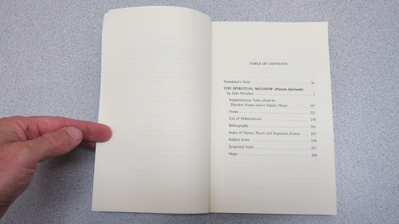 Spiritual Meadow (Pratum Spirituale) by John Moschos Cistercian Studies 1992 gallery
