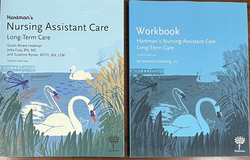 Hartman’s Nursing Assistant WORKBOOK – AND Long Term Care TEXT ~ BOTH BRAND NEW!