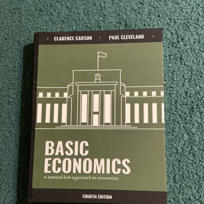Basic Economics Fourth Edition by Carson & Cleveland Hardcover Textbook English