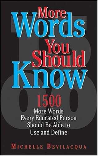 More Words You Should Know – Paperback, by Bevilacqua Michelle – Acceptable