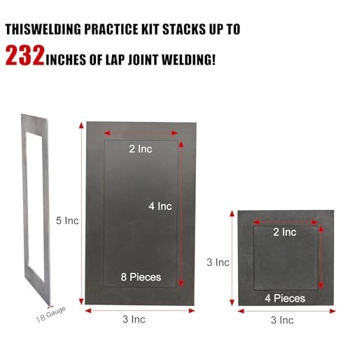 24-Piece Welding Practice Kit - 3x5” Steel Coupons for MIG Skills Improvement gallery