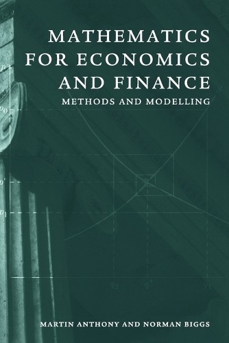 Mathematics for Economics and Finan…, Anthony, Martin