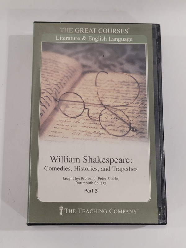 Great Courses: William Shakespeare Part 3 – 6 Audio CDs & Guidebook