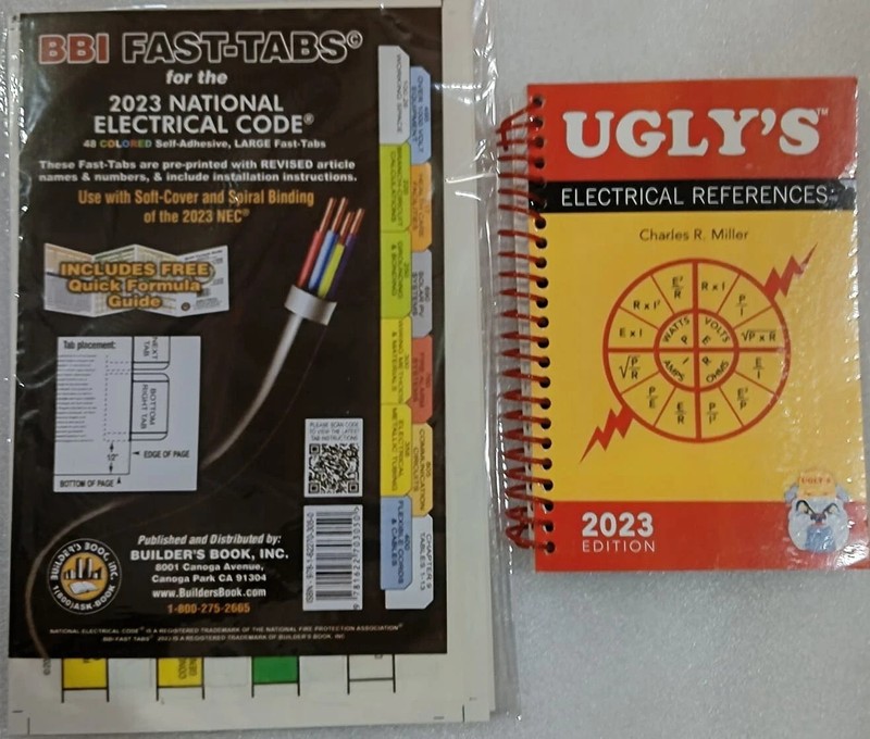 2023 NEC BBI Fast Tabs with Ugly’s Electrical References 23 USA Free Shipping gallery