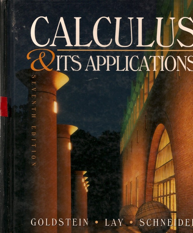 Calculus and Its Applications