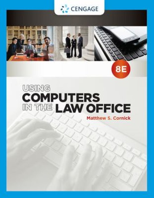 Using Computers in the Law Office Paperback Matthew S. Cornick