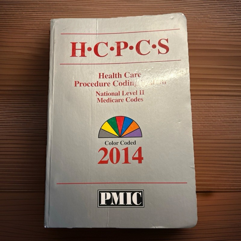 HCPCS LEVEL II 2014 Color Coded By PMIC Very Good Used Condition