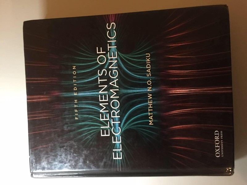 ELEMENTS OF ELECTROMAGNETICS (OXF SER ELEC) BY Matthew N.o. Sadiku HARDCOVER