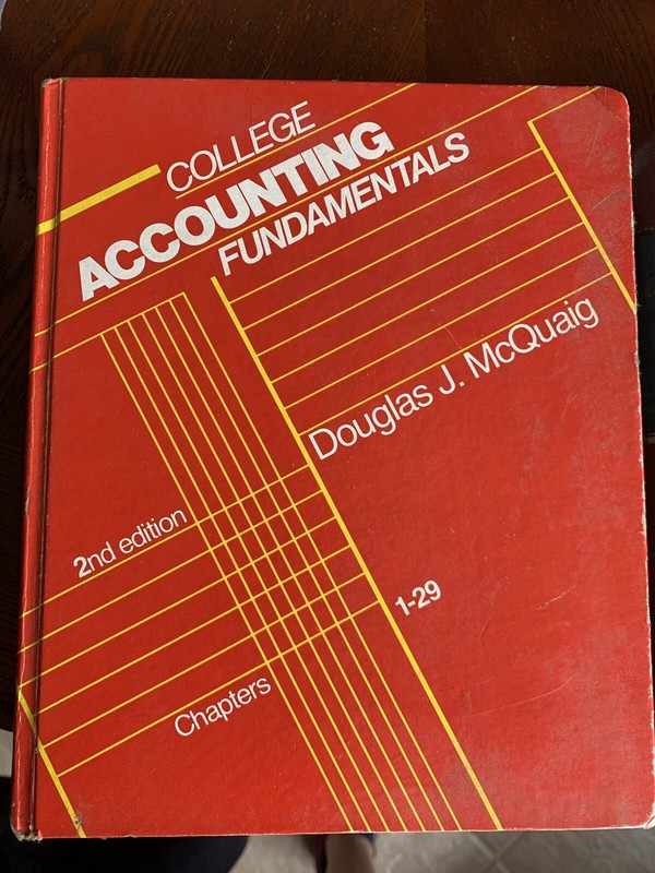 COLLEGE ACCOUNTING FUNDAMENTALS: CHAPTERS 1-29 By Douglas Mcquaig – Hardcover