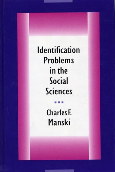 Identification Problems in the Social Sciences, Paperback by Manski, Charles …