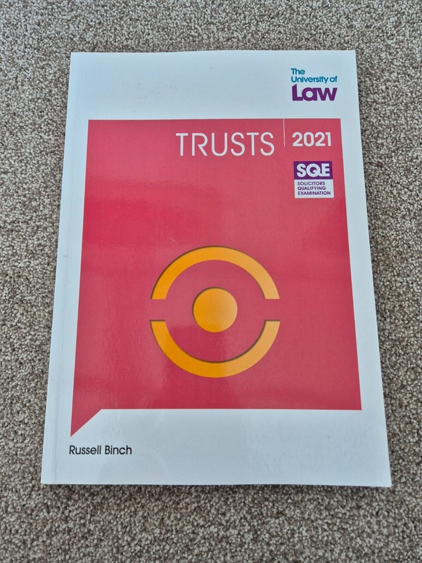 SQE THE UNIVERSITY OF LAW 2021 TRUSTS RUSSELL BINCH PAPERBACK BOOK