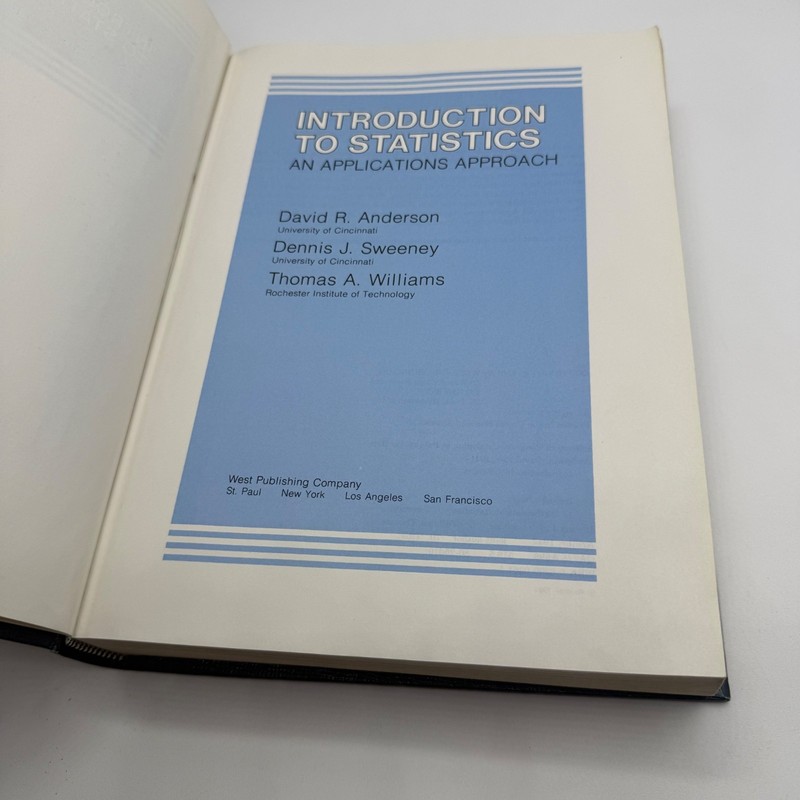 Introduction to Statistics An Applications Approach 1981 Edition HC gallery