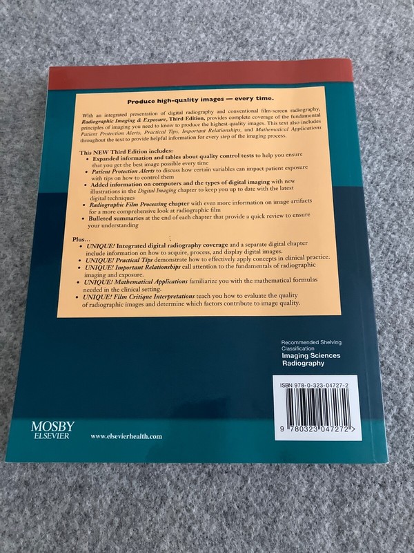 Radiographic Imaging & Exposure third ed gallery