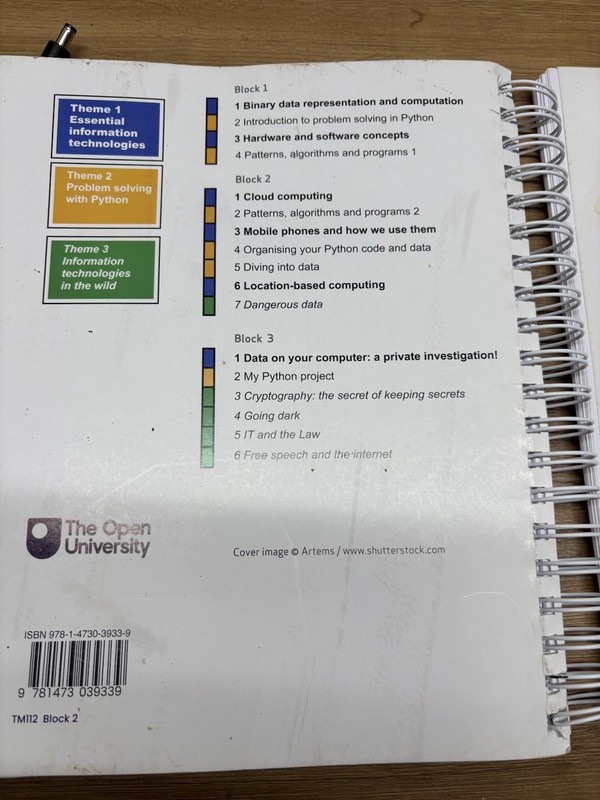 Open University TM112 Introduction to Computing Information Technology Block 1 2 gallery