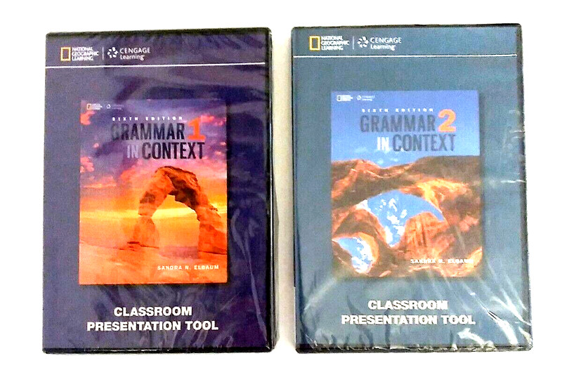 Grammar in Context 1 & 2 Teachers Guide DVD Digital Format Classroom Tool New