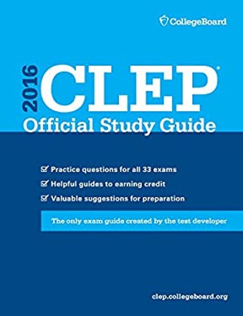 CLEP Official Study Guide 2016 Paperback College Board Staff