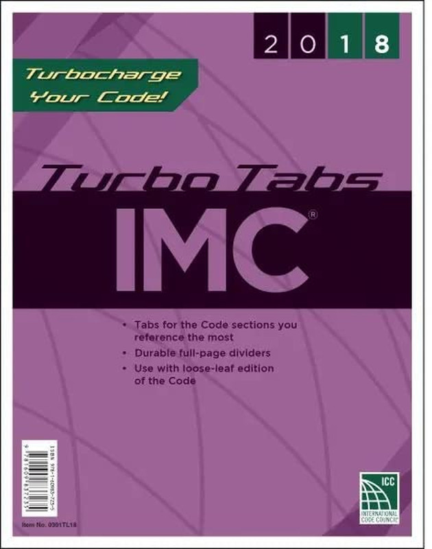 2018 International Mechanical Code Turbo Tabs, Soft Cover Version