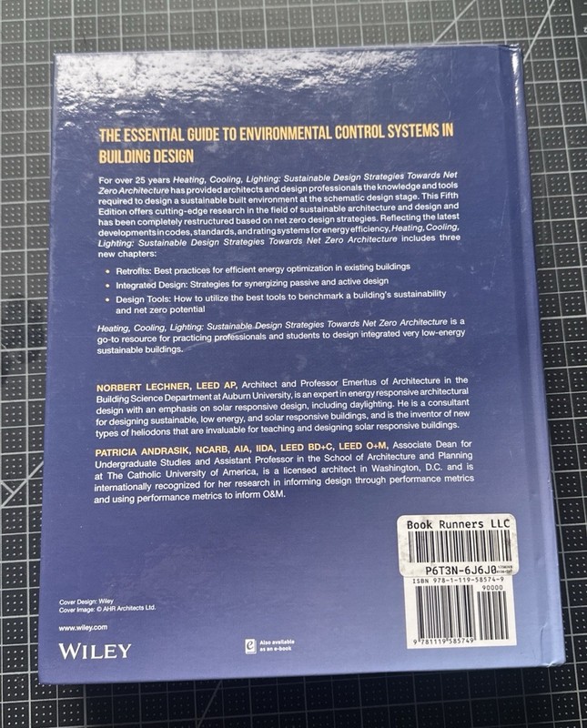 Heating, Cooling, Lighting: - Hardcover, by Lechner Norbert M gallery