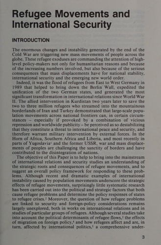 Refugee Movements and International Security (Adelphi Papers), Loescher, Gil, Go