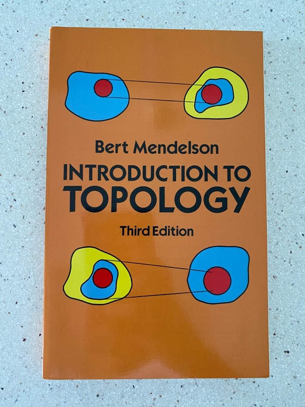 Introduction to Topology Third Edition Text Book by Bert Mendelson Paperback VG