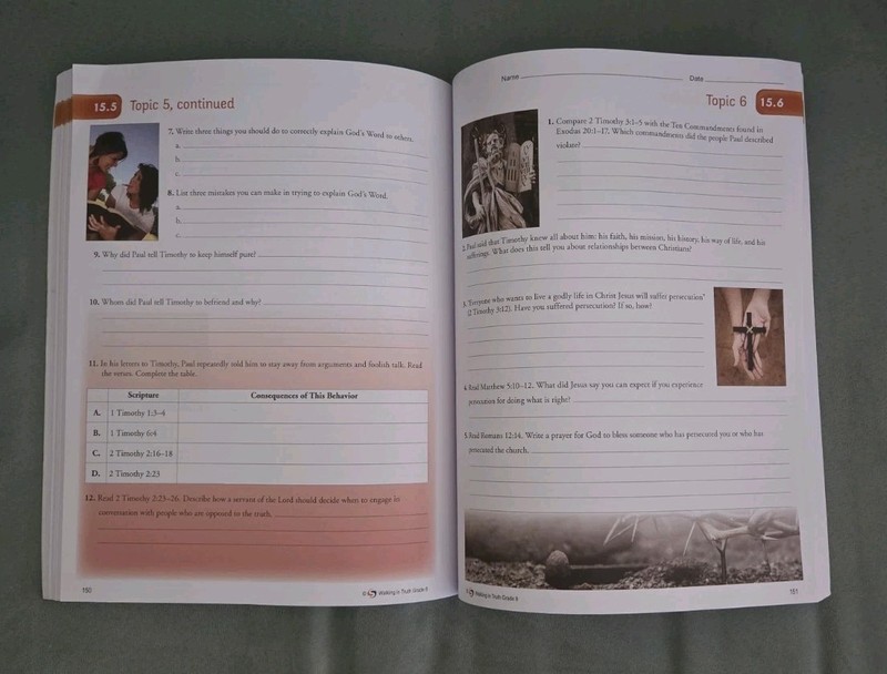 Summit Walking In Truth Christianity In Action 8 Student Text -8th Grade Bible gallery