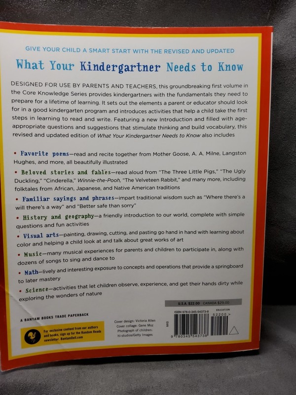 The Core Knowledge Ser.: What Your Kindergartner Needs to Know (Revised and... gallery