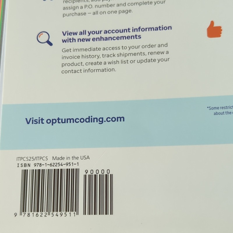 Optum360 ICD-10-PCS Complete Official Code Set 2025 Spiral Bound Textbook gallery