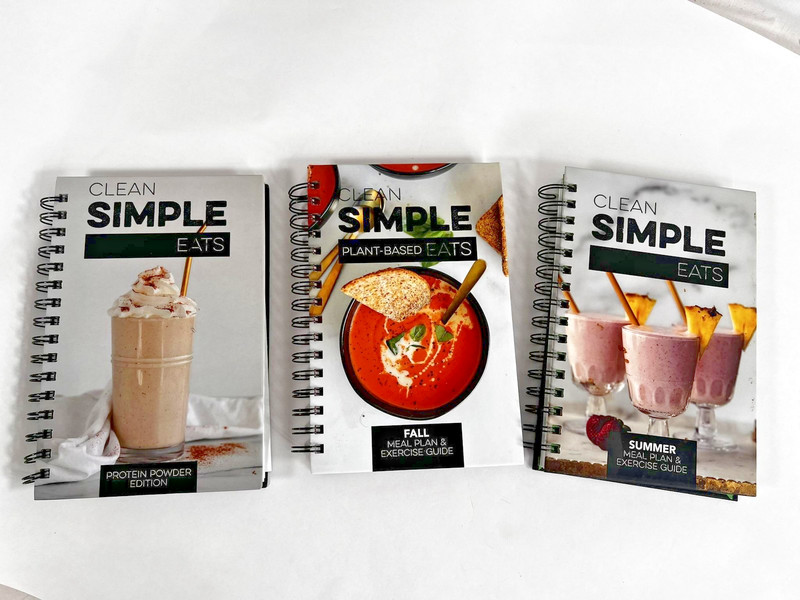 Clean Simple Eats Meal Plan Exercise Guide Book Lot Protein Plant Fall Summer gallery