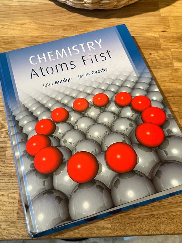 Chemistry Atoms First Julia Burdge Jason Overby (2012, Hardcover) McGraw Hill