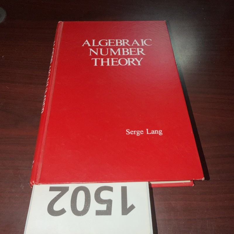 Algebraic Number Theory by Serge Lang – Mathematics Textbook Hardcover