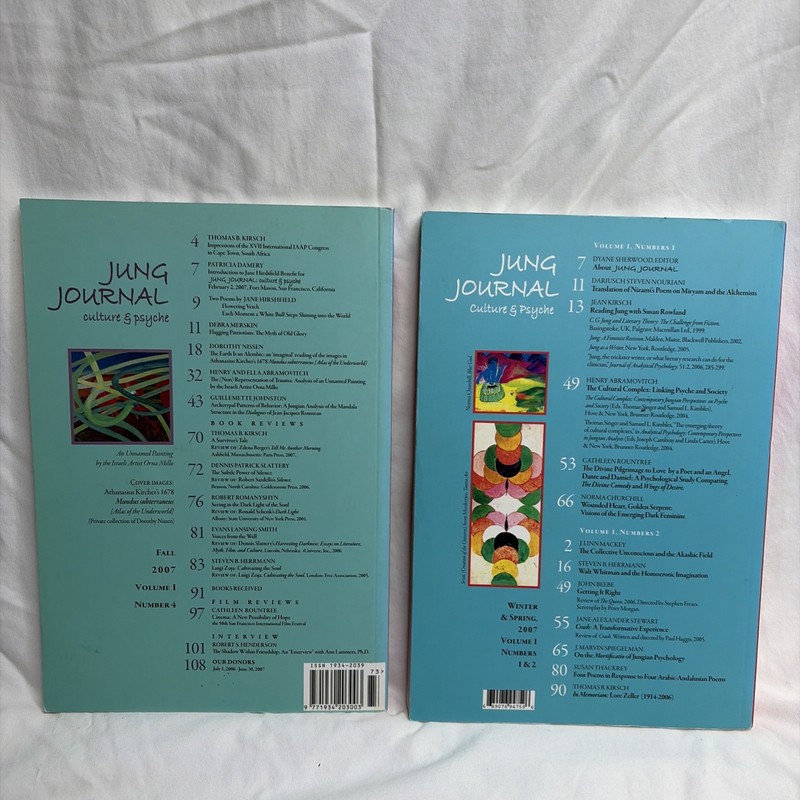 Jung Journal Culture & Psyche Lot of 4 Vol 1 #1-2 #4 Vol 2 #1 #2 Psychology gallery