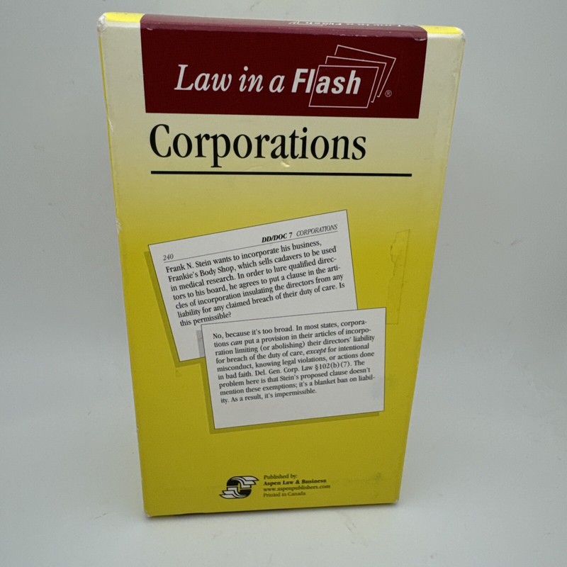 CORPORATIONS: LAW IN A FLASH BR