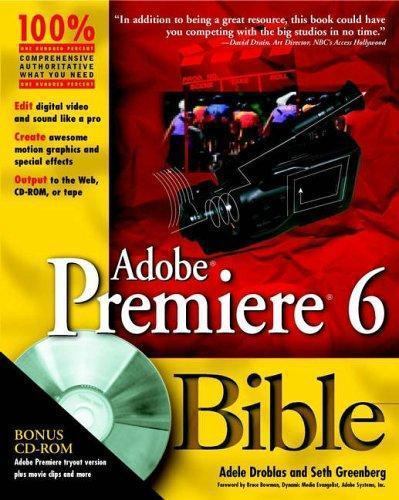 Adobe Premiere 6 Bible, with CD – Droblas, Adele|Greenberg, Seth – Good – Se…