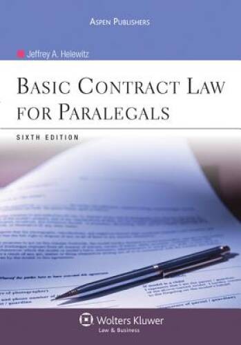 Basic Contract Law for Paralegals, Sixth Edition – Paperback – ACCEPTABLE