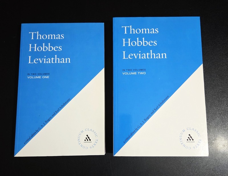 THOMAS HOBBES LEVIATHAN (Critical Edition) 2 Vol. Set – Rogers & Schuhmann NEW