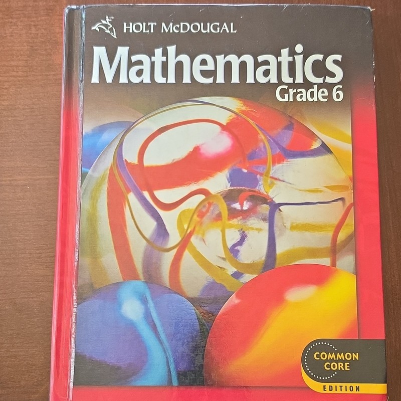 Holt McDougal Math Grade 6 Common Core Hardcover And Solution Key Bundle