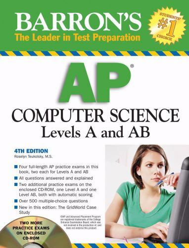 Barron’s AP Computer Science : Levels A and AB by Roselyn Teukolsky (2007, …