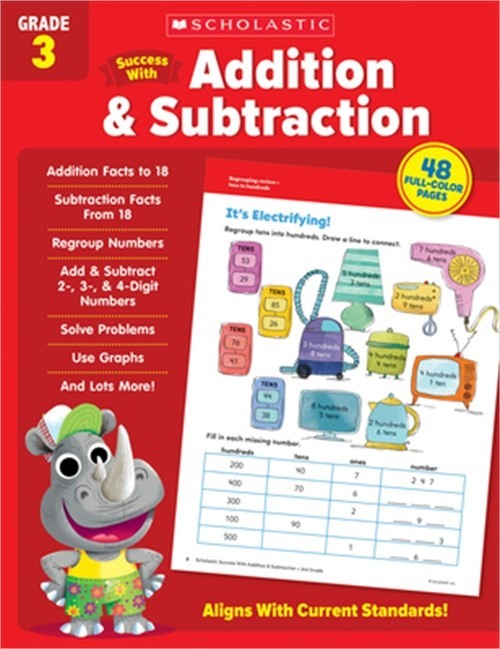 Scholastic Success with Addition & Subtraction Grade 3 (Paperback or Softback)