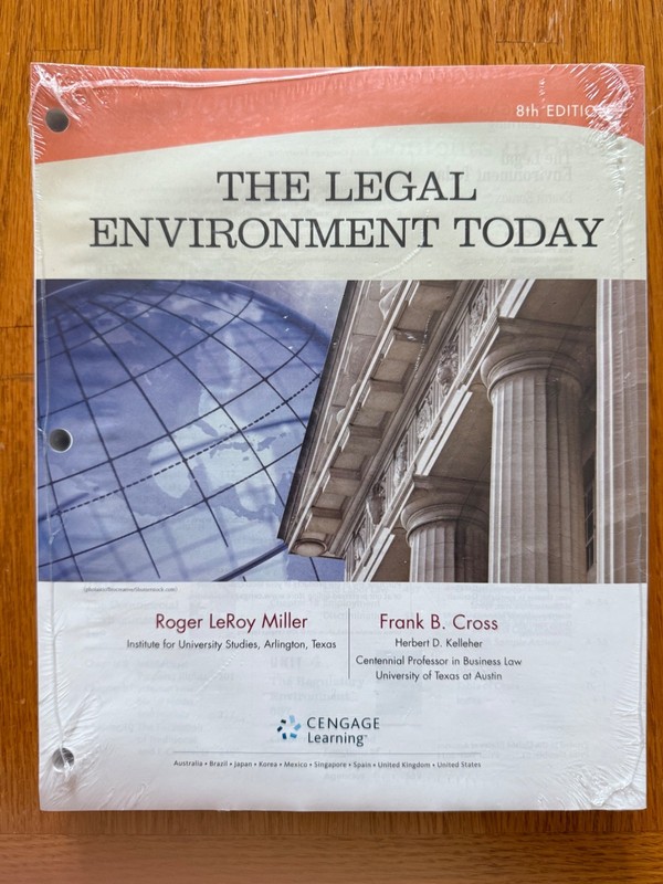 The Legal Environment Today 8th Edition Loose Leaf by Roger LeRoy Miller